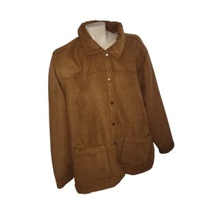 Boston Traders Brown Faux Suede Sherpa Lined‎ Trucker Jacket XXL
Fall outdoor